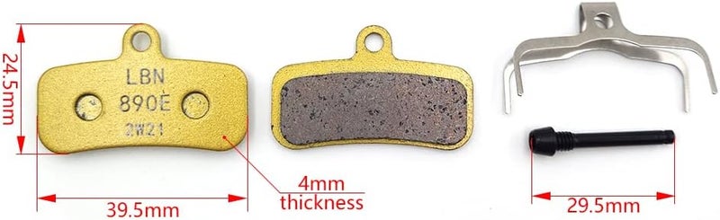 PROOTOM Motorcycle Front and Rear Brake Pads Disc Brake Pads Copper Base for Sur-Ron Surron Light Bee Segway X160 X260, Talaria Sting R MX3 MX4 - Image 2